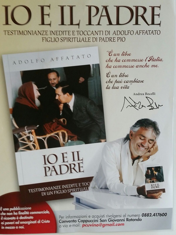 Andrea Bocelli e Adolfo Affatato: La Pubblicazione del libro "Io e il Padre"